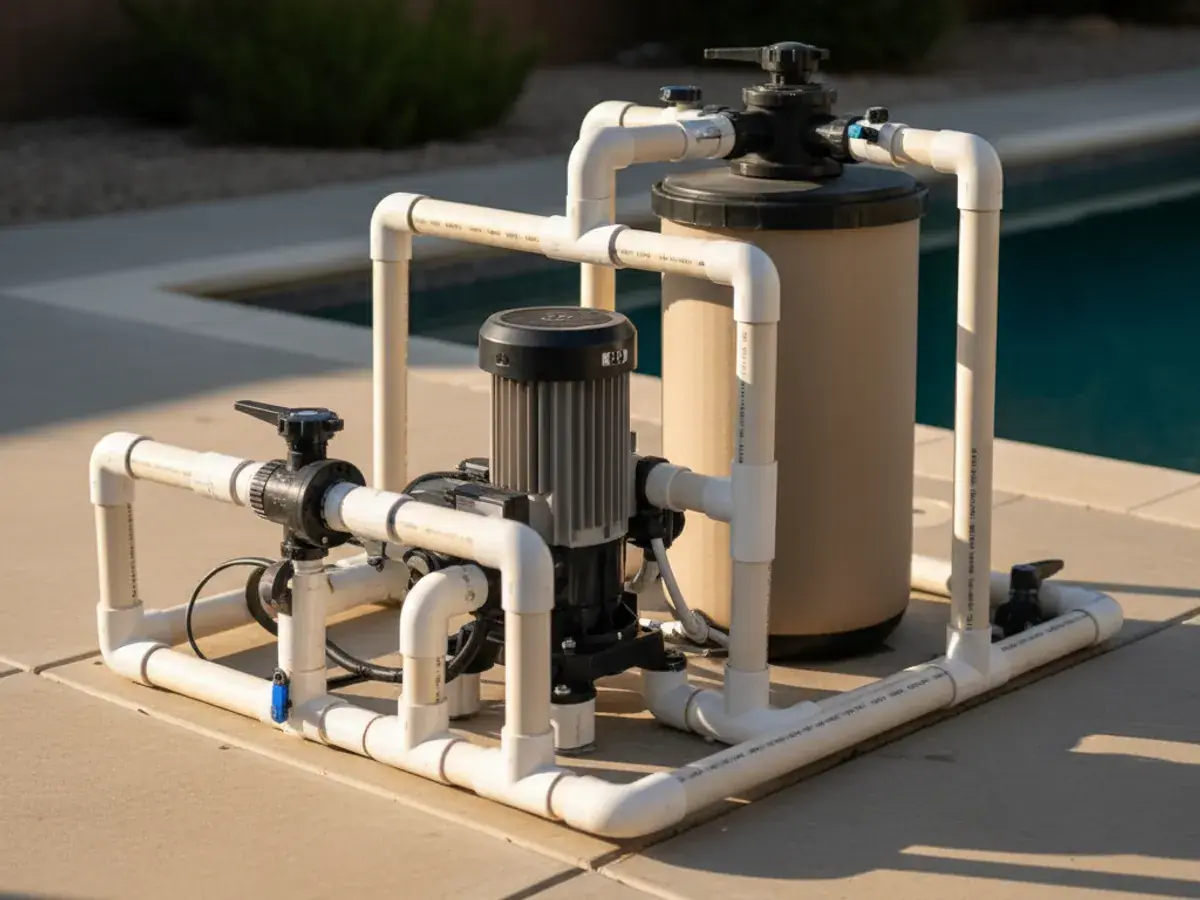 Pool Repair detail work by a San Diego County pool technician